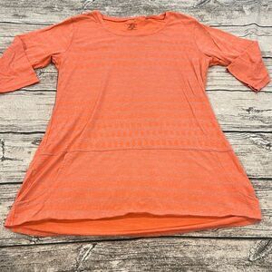 Toad & Co Organic Cotton Tunic in Coral Orange Size Small